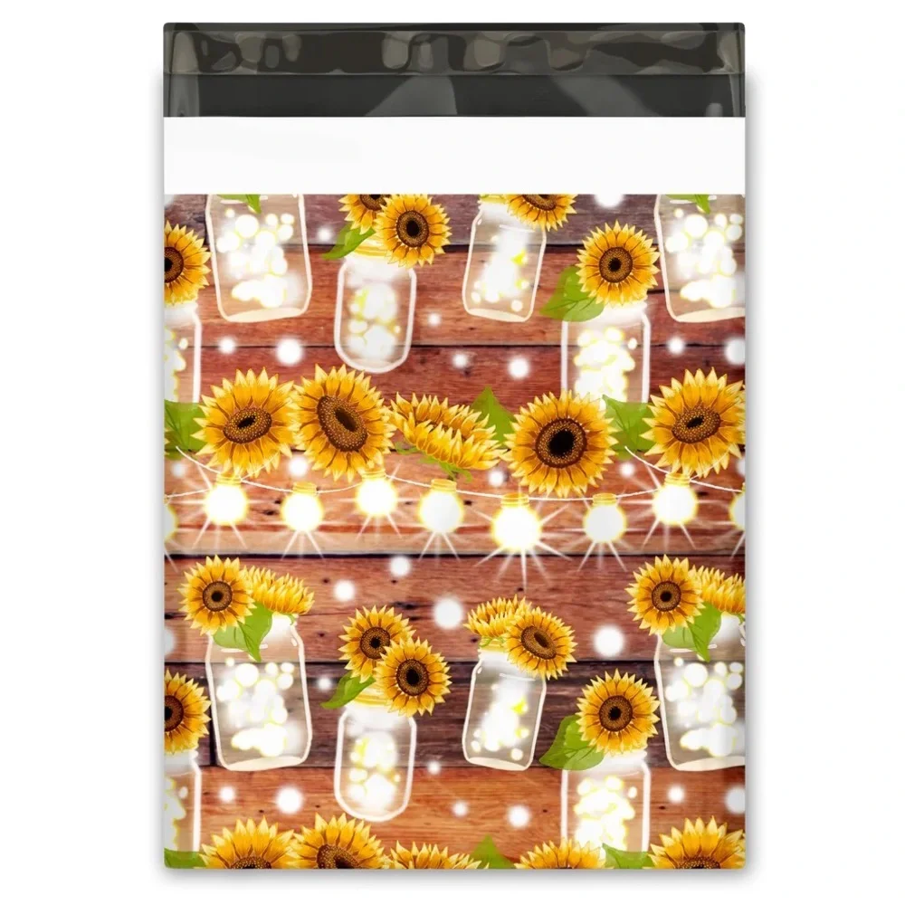 Sunflower 🌻 Mason Jars Poly Mailer 10x13 Pack of 25
